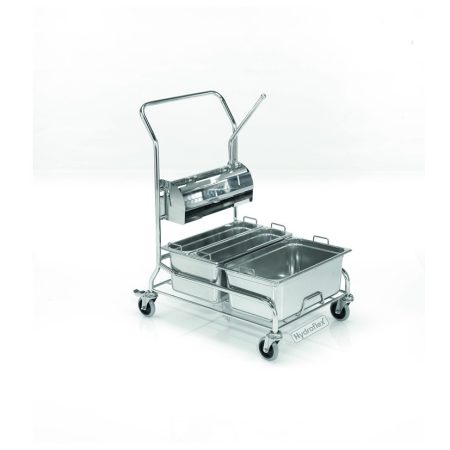 DUO 300 Cleanroom stainless steel cleaning trolley